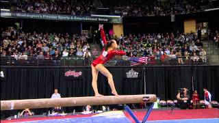 Katelyn Ohashi  Beam  2012 Kelloggs Pacific Rim Championships [upl. by Nowujalo279]