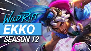 How to Play Jungle Ekko in Season 12  Wild Rift Guide [upl. by Hollander706]