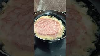 Fried Corned beef with scramble eggs shortvideo satisfying asmr yummy cornedbeef shorts [upl. by Sokem]