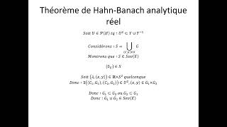 Espaces vectoriels topologiques partie 21  Théorème de Hahn Banach analytique réel [upl. by Lavud]