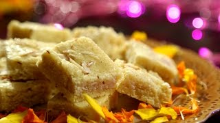 Badam Burfi Recipe  Diwali Special  Indian Sweet Recipe  Ruchis Kitchen [upl. by Laws]