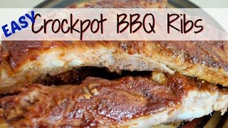 Easy Weeknight Crockpot BBQ Ribs [upl. by Rauscher]