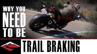 Why You Need to Be Trail Braking  Motorcycle Trail Braking Explained [upl. by Nibbor]