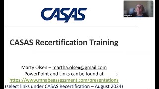 CASAS Recertification [upl. by Eldridge959]