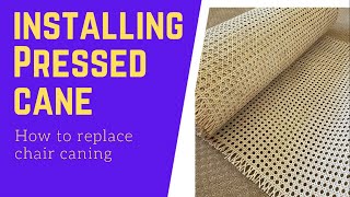 How to Replace Pressed Cane dining chair seat replacement [upl. by Wilkins731]