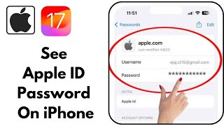 How to See Apple ID Password In iPhone 2024 [upl. by Alamap]