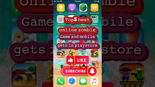 Top 5 best online zombie game and mobile gets in playstoreshortsonlinegame smartphonegame [upl. by Sadie]