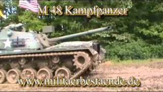 M48 Kampfpanzer im Einsatz bei Rütschenhausen Wasserlosen [upl. by Lyford]