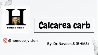 Calcarea carb  Homoeopathic materia medica remedy discussion [upl. by Isolt]