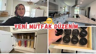 MUTFAK DOLAP İÇİ TEMİZLİK VE DÜZENİM 🏡 MUTFAĞIMA YERLEŞİYORUM 😍 DÜZEN VE TEMİZLİK VLOG [upl. by Faustina837]