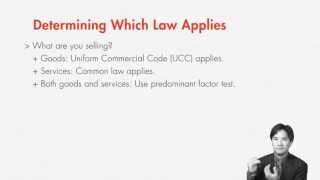 Contract Law Determining Which Law Applies UCC or Common Law  quimbeecom [upl. by Adall]