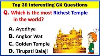 Top 30 Important Gk Question and Answer  Gk Questions and Answers  Gk Quiz  Gk Question  GK GS [upl. by Adiazteb923]