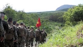 Marines Honor Climb Suribachi On Iwo Jima [upl. by Anaej]