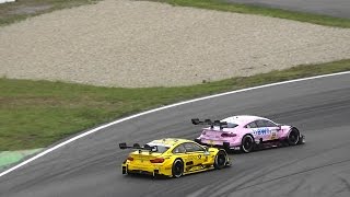 Lucas Auer vs Timo Glock Fight  DTM Season Opening 2017  Hockenheim race track [upl. by Naquin]