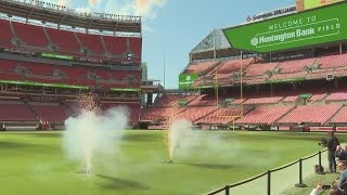 Cleveland Browns Stadium becomes Huntington Bank Field [upl. by Silliw]