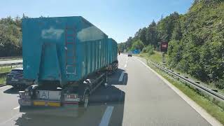 Mercedes Actros 1851 Fahrt Pforzheim nach Lauchringen  Kreuz Stuttgart bis Ausfahrt Holzgerlingen [upl. by Nahsaj]