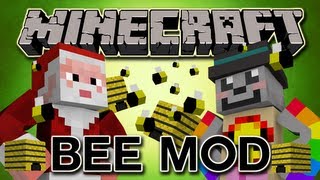 SEXY BEES  SWEET HONEY IN MINECRAFT  Honey Bee Mod  Mod Review [upl. by Aldrich]