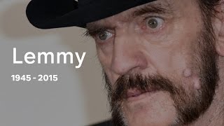 Lemmy Kilmister Motorhead frontman dies at 70 [upl. by Malory]