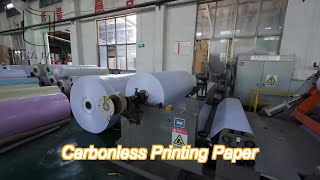 industry carbonless printing paper rewritable ncr bank statement paper [upl. by Rema495]