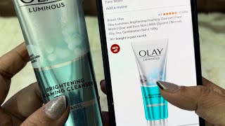 Which foaming cleanser is best olay luminous brightening foaming cleanser review [upl. by Landan]