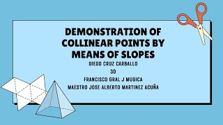 Demonstration of collinear points by means of slope [upl. by Scholz79]