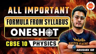 Class 10 Physics Formula Sheet 🔥 Full Syllabus 💯 [upl. by Lud]