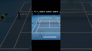 Tennis Elbow 4 Djokovic Beatiful Forehand Passing Shot vs Nadal shorts [upl. by Stead209]