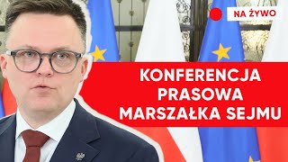 Konferencja Szymona Hołowni ws Kamińskiego i Wąsika [upl. by Ellebasi]