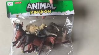 Plastic animals Unboxing order Flipkart  animals collection CatDog ElephantTigerHorse [upl. by Belldame]