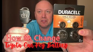 How to Change Toyota Car Key Battery With Duracell CR 2016 [upl. by Yraunaj487]