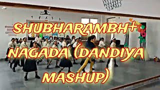 Dandiya mashupShubharambh nagada sangHGI School UjhaniDkiyara choreography Garba mashup [upl. by Aman28]