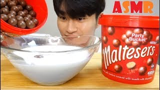 따뜻한 생크림에 몰티져스 리얼사운드 먹방 Maltesers Chocolate ASMR REAL SOUND MUKBANG [upl. by Rafaello]