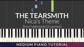 THE TEARSMITH  Nicas Theme from Fabbricante di lacrime MEDIUM Piano Tutorial [upl. by Romo]