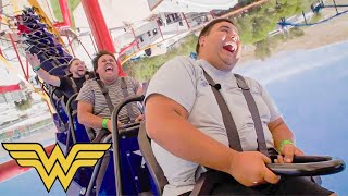 Wonder Woman Flight Of Courage Opening Ceremony Vlog  Six Flags Magic Mountain [upl. by Blum]