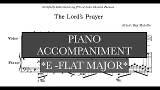 The Lords Prayer A Malotte E Flat Major Piano Accompaniment  Karaoke [upl. by Particia]