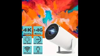 Review Allwinner H713 Projector Android 110 200ANSI WiFi6 Allwinner H713 MaliG312 2023 [upl. by Alyhs285]