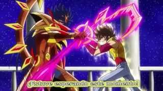 Saint Seiya Omega  Seiya VS Saturno [upl. by Peti]