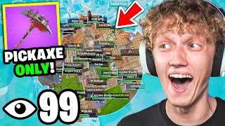 I Got 100 Players To PICKAXE ONLY In OG Fortnite Funniest Tournament Ever [upl. by Toscano]