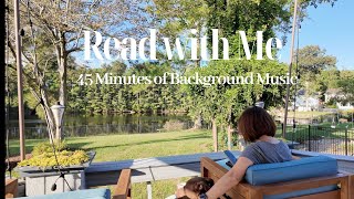 Relaxing Backyard Reading Session  45Min Read with Me 독서 [upl. by Ailsun]