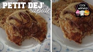 Pancake healthy 4 ingredients  Petit dej rapide cookwithso [upl. by Redmund]