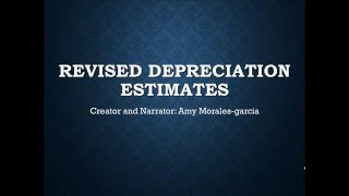 Revised Depreciation Estimates [upl. by Aneryc]