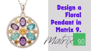 Create a Stunning Floral Pendant with Gemstone Accents in Matrix 90 [upl. by Casey140]