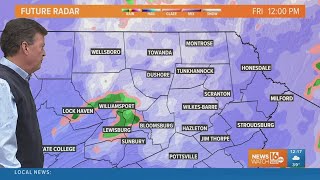 Kurt has the latest on what we can expect from this weeks winter weather  Weather Impact Alert [upl. by Aerdnwahs738]