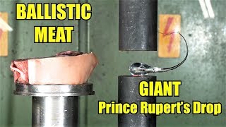 How DANGEROUS Are Prince Ruperts Drops Hydraulic Press Test [upl. by Tema657]