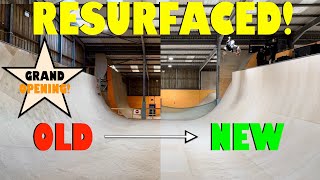 Skating A Perfect Resurfaced Vert Ramp Full Process skateboarding [upl. by Aracahs939]