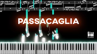 Passacaglia  Piano how tutorial with Sheet Music [upl. by Walden]