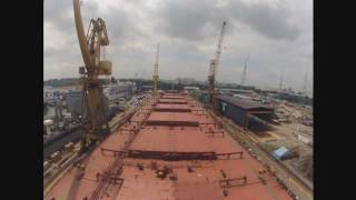 Singapore Drydock Time Lapses [upl. by Dott816]