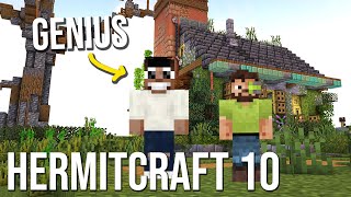 Bdoubleo fixed quotthe housequot lol  Hermitcraft 10 Behind The Scenes [upl. by Dnomso]