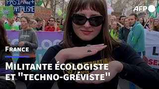 Retraites Mathilde militante écologiste et « technogréviste » [upl. by Rihsab]