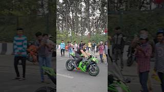 Zx10r ki Entry😍💚 z900rider z900 superbike khushi jerry emotional motorcycle ninja [upl. by Darbie]